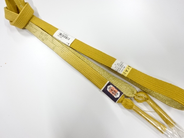 未使用品　正絹　手組帯締め